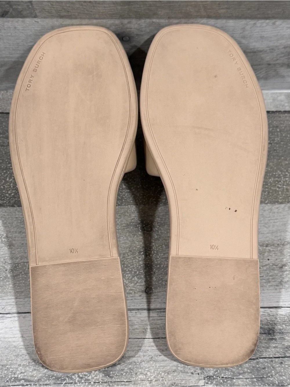TORY BURCH Double T Sport Slide Sandal - Dolce De Leche  - Sz - 10.5 .US Women’s